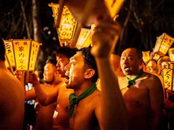 Japan's 'naked men' festival succumbs to population ageing
