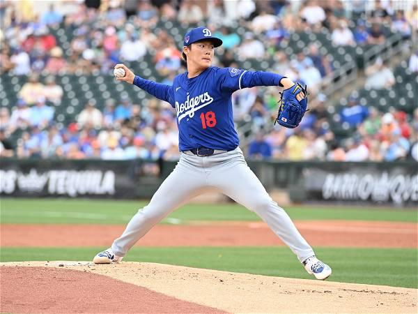 Yoshinobu Yamamoto throws 2 impressive, scoreless innings in MLB exhibition debut for Dodgers