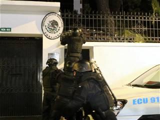 Mexico’s president says country will break diplomatic ties with Ecuador, after police raid embassy