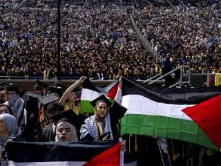 Pro-Palestine demonstration interrupts University of Michigan commencement